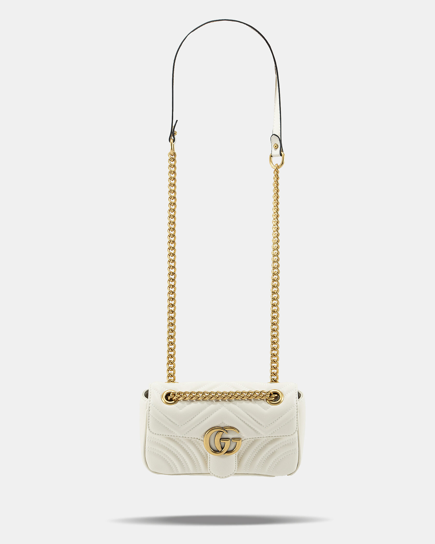 Gucci Marmont Mini Shoulder Bag White - 4