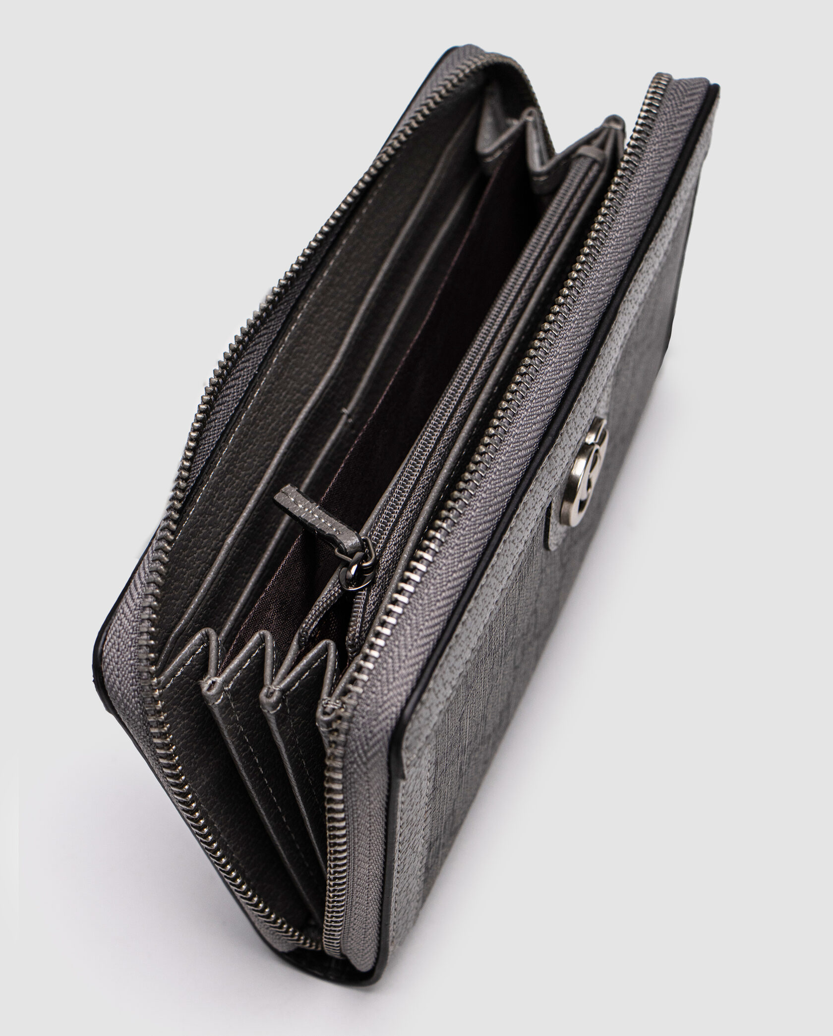 Gucci Ophidia GG Zip Around Wallet Grey/Silver - 11