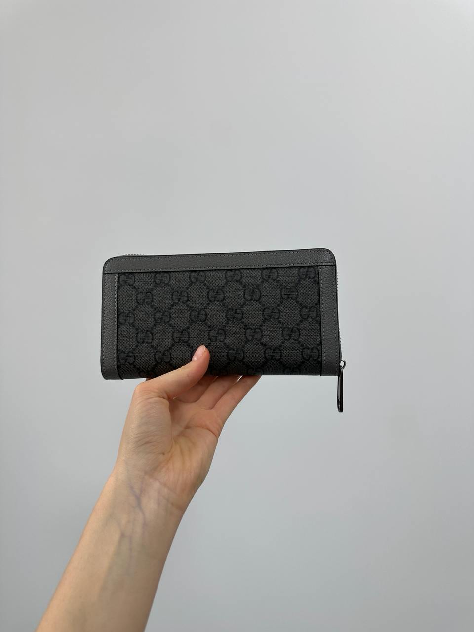 Gucci Ophidia GG Zip Around Wallet Grey/Silver - 6