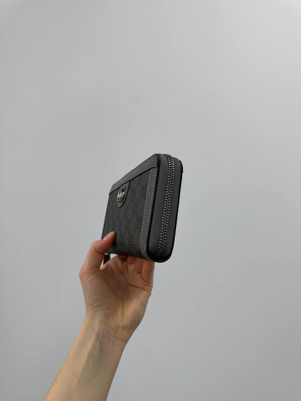 Gucci Ophidia GG Zip Around Wallet Grey/Silver - 9