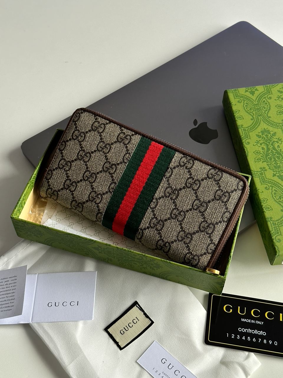Gucci Ophidia GG Zip Around Wallet - 6
