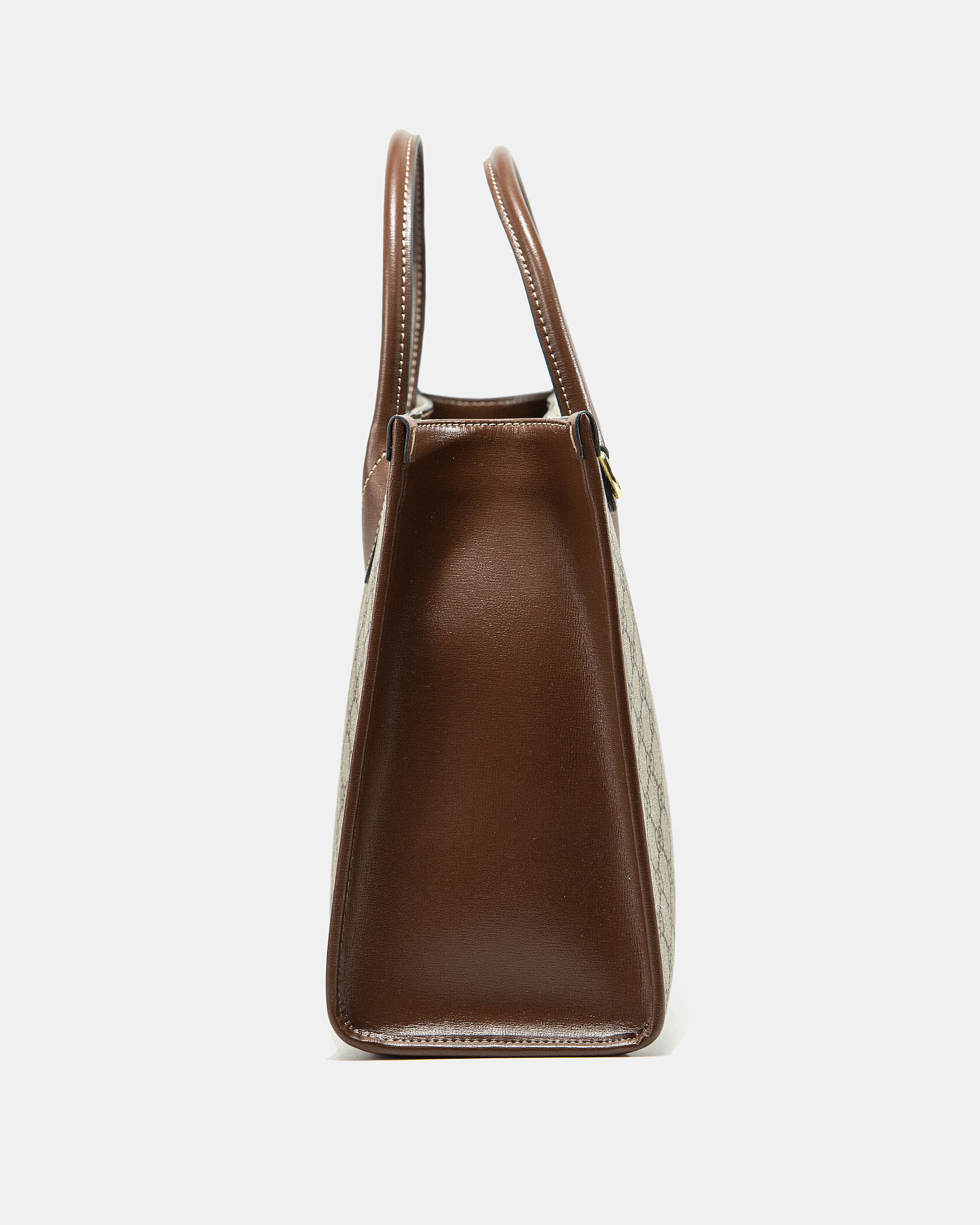 Gucci Ophidia Leather-Trimmed Monogrammed Coated-Canvas Tote Bag - 7