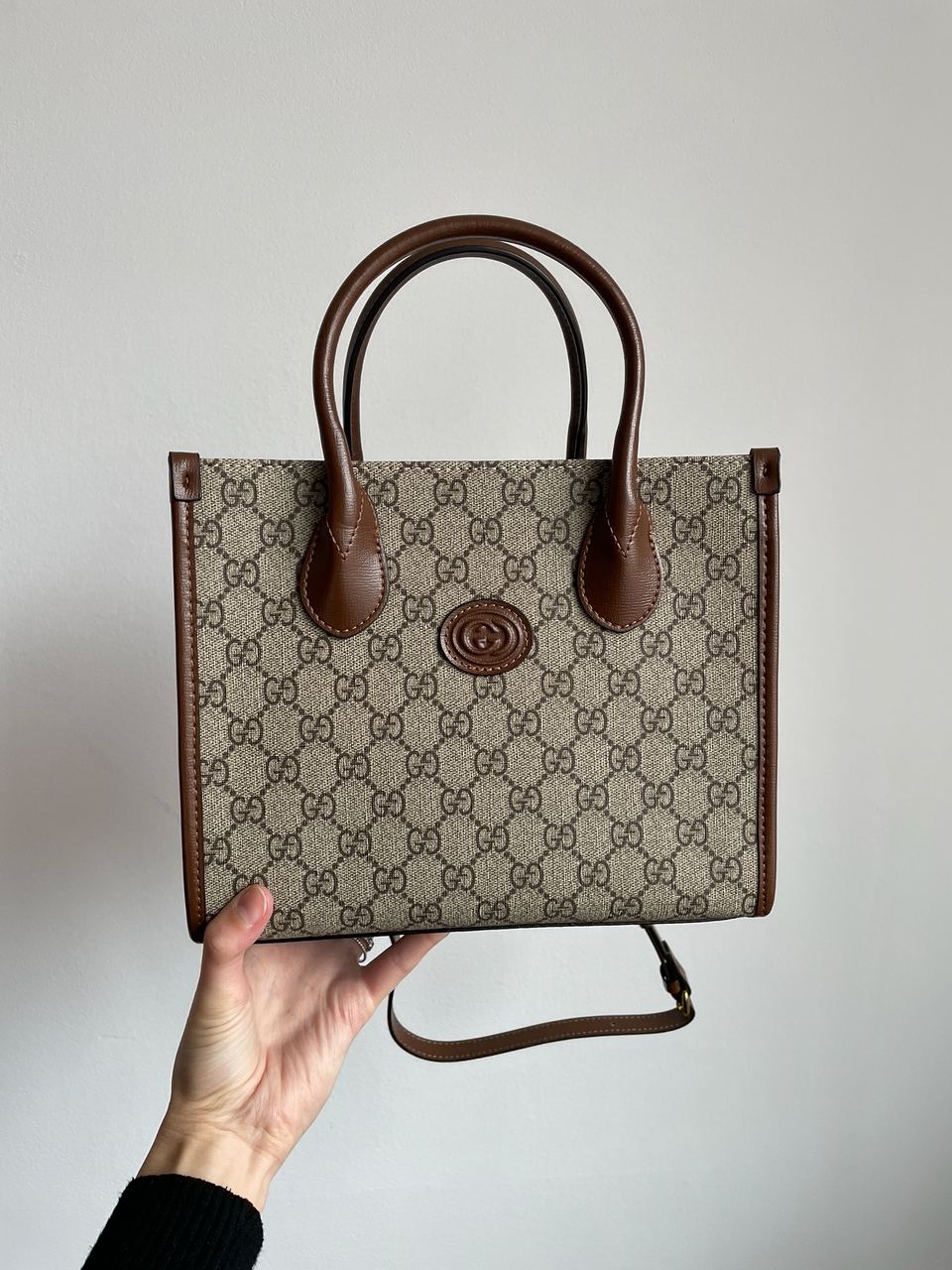 Gucci Ophidia Leather-Trimmed Monogrammed Coated-Canvas Tote Bag - 10