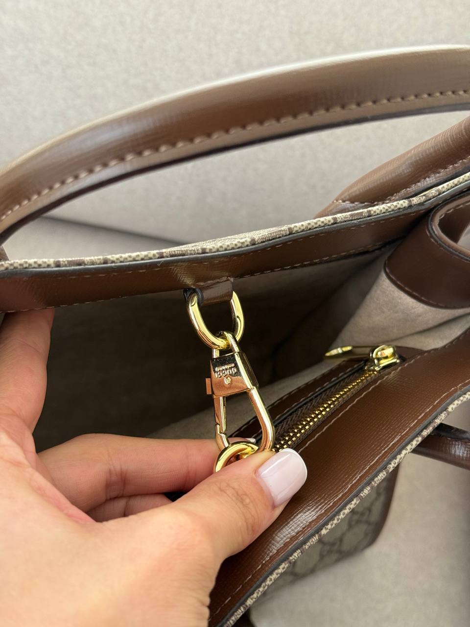 Gucci Ophidia Leather-Trimmed Monogrammed Coated-Canvas Tote - 10