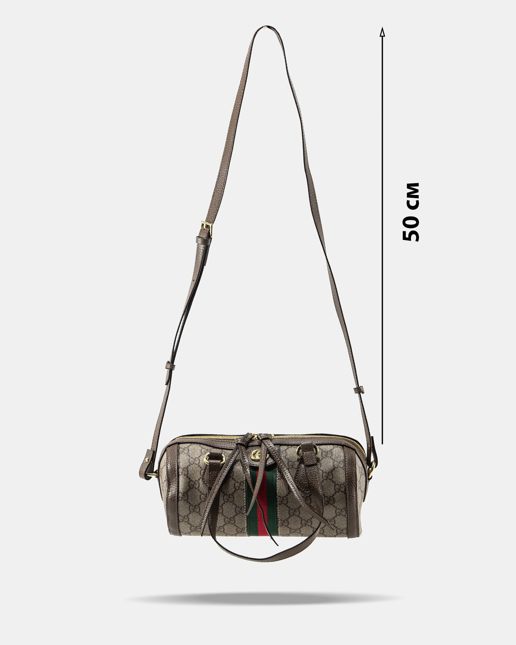 Gucci Ophidia Small GG Supreme Boston Bag in Beige/Brown - 5