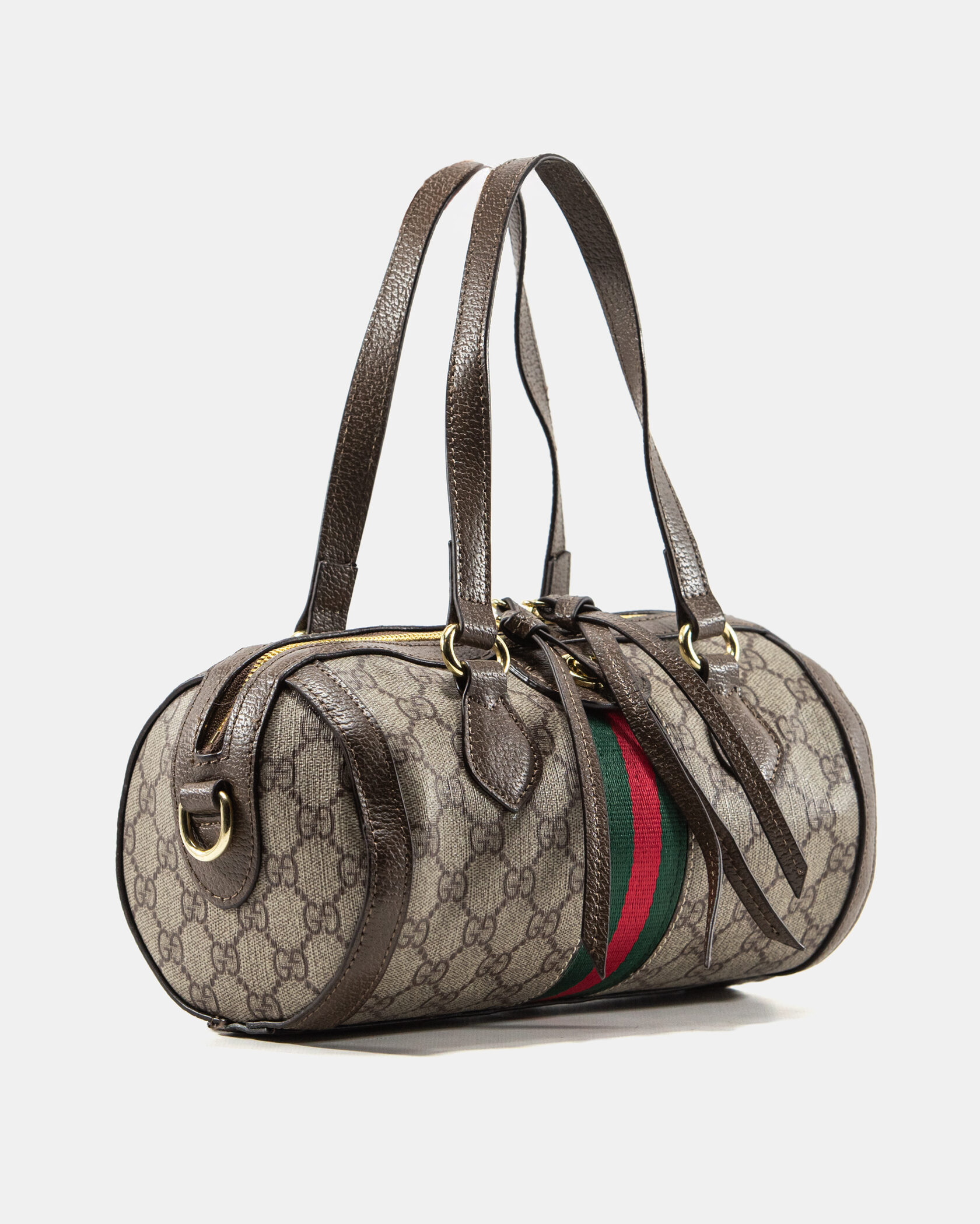 Gucci Ophidia Small GG Supreme Boston Bag in Beige/Brown - 6