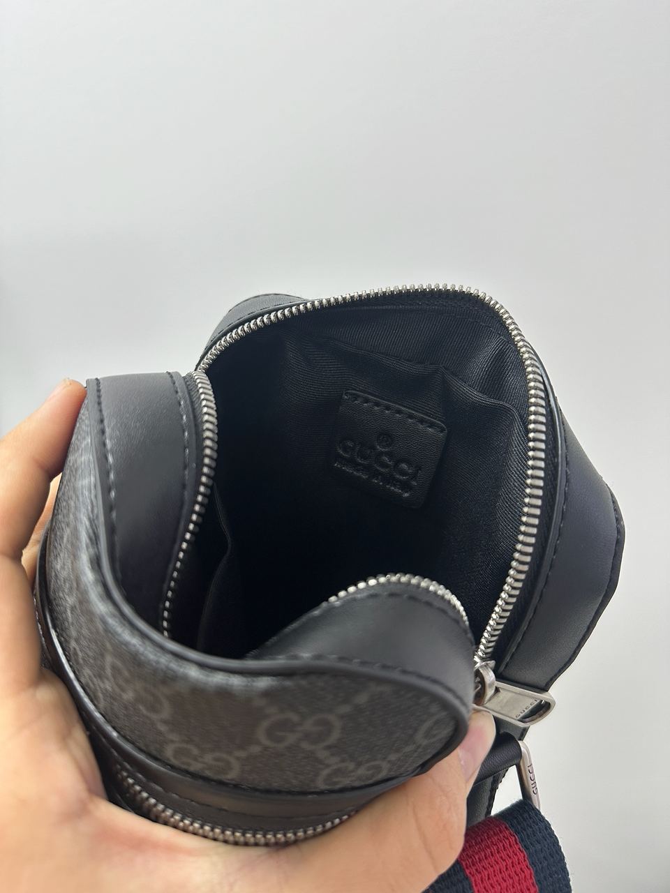 Gucci Small 'Ophidia' Shoulder Bag Grey - 12