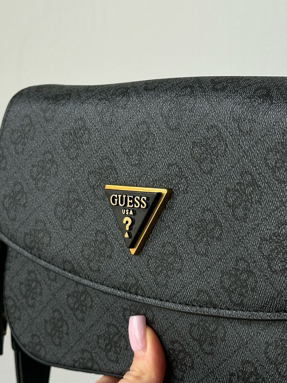 Guess Cordelia Shoulder Bag Blue Canvas - 3