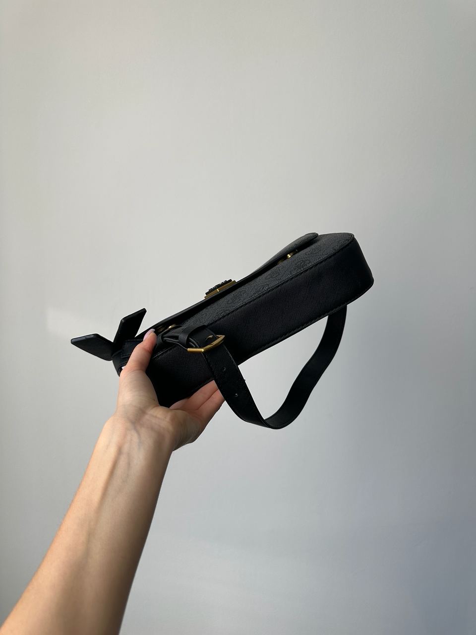 Guess Cordelia Shoulder Bag Blue Canvas - 7