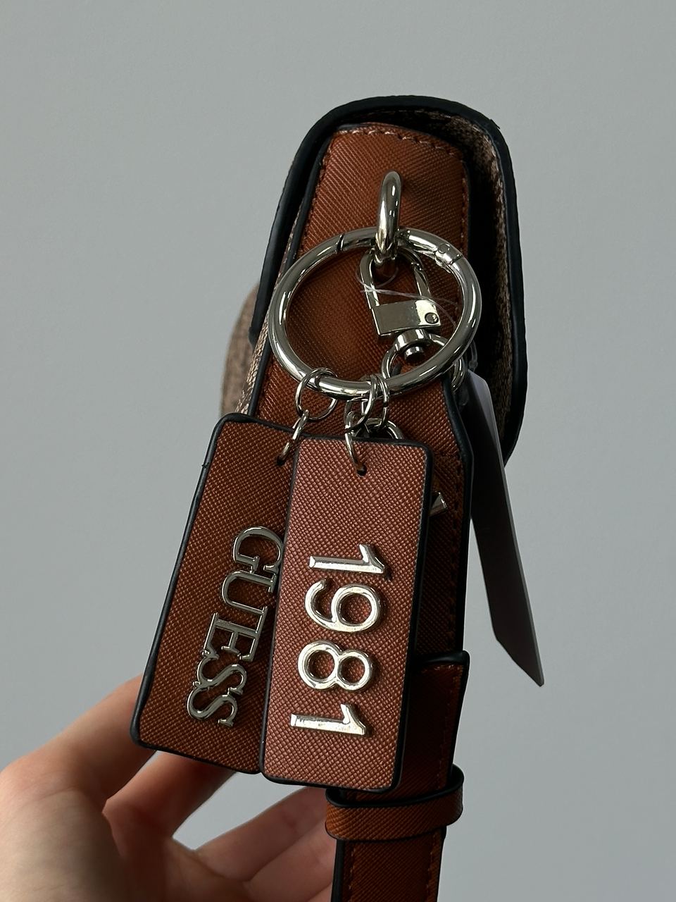 Guess Cordelia Shoulder Bag Gold Canvas - 7