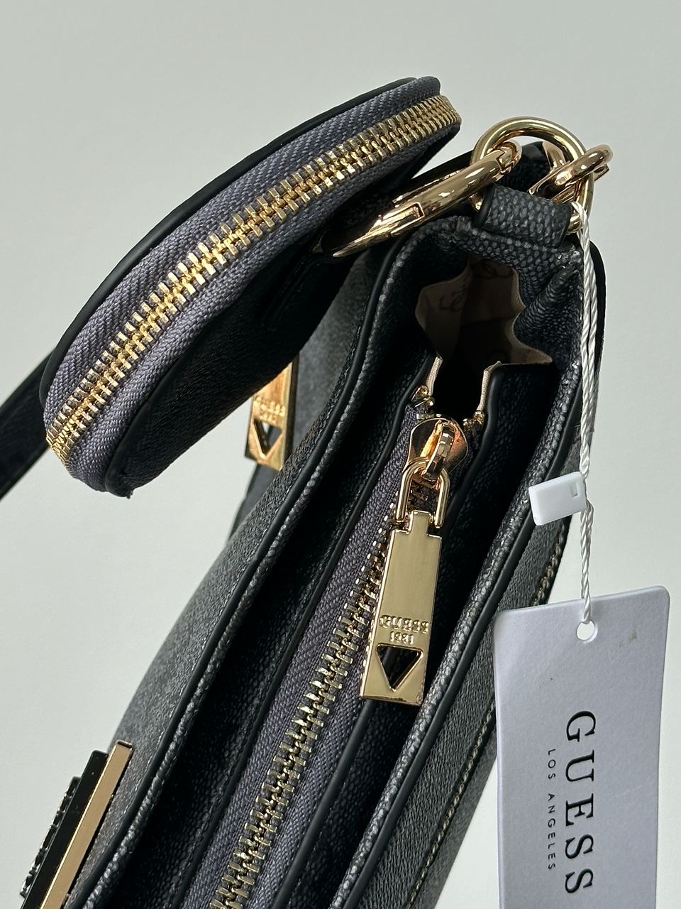 Guess Noelle Quattro G Shoulder Bag Blue - 7