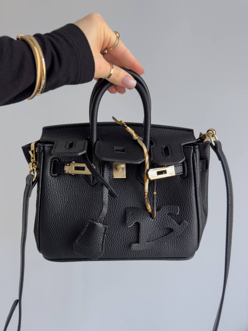Hermès Birkin 20 Bag in Black Leather - 9