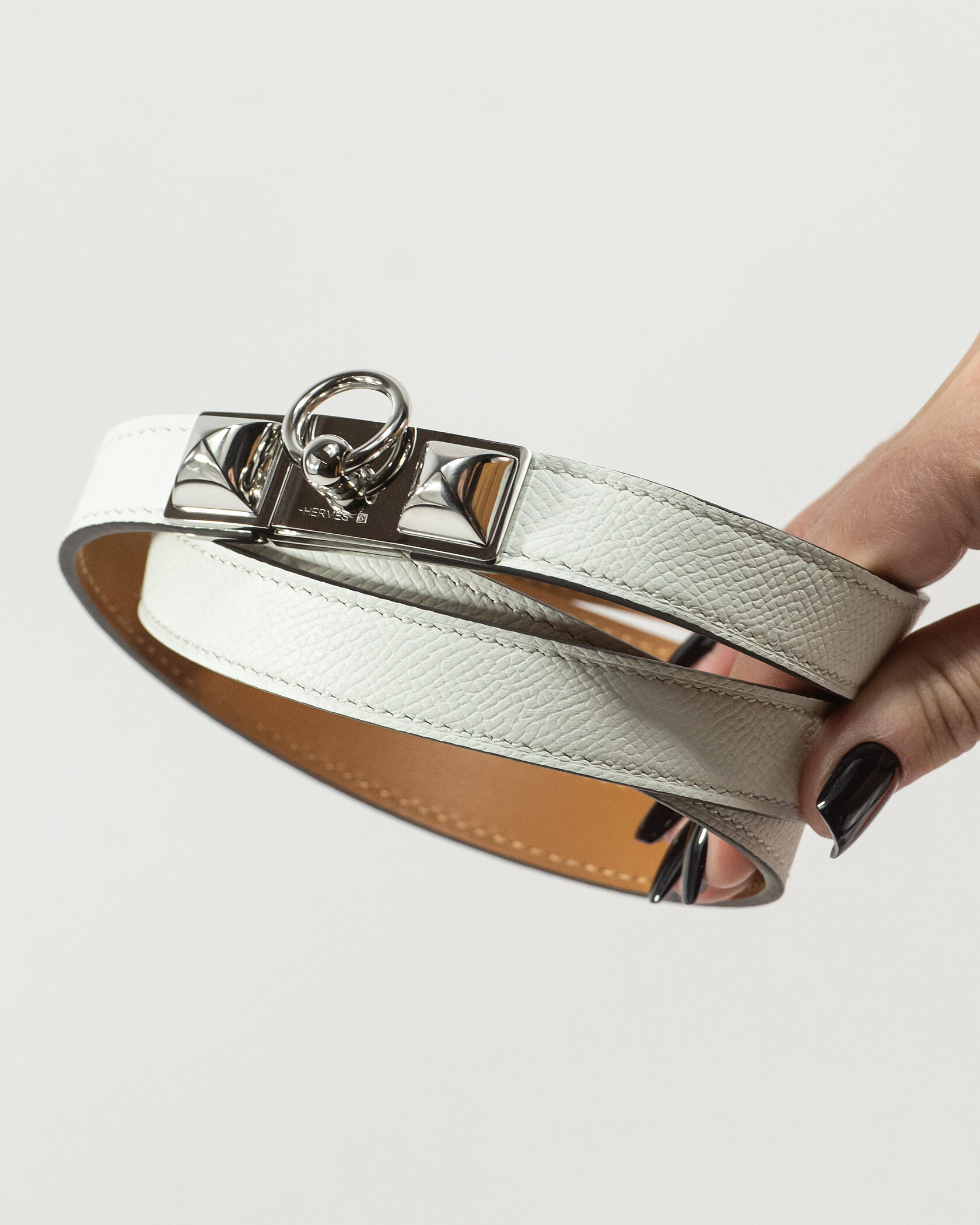 Hermès Collier de Chien Bracelet White/Silver - 4