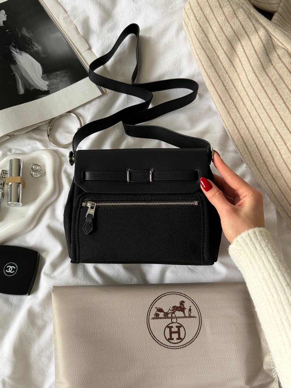 Hermès Herbag Zip 20 Bag Black - 14