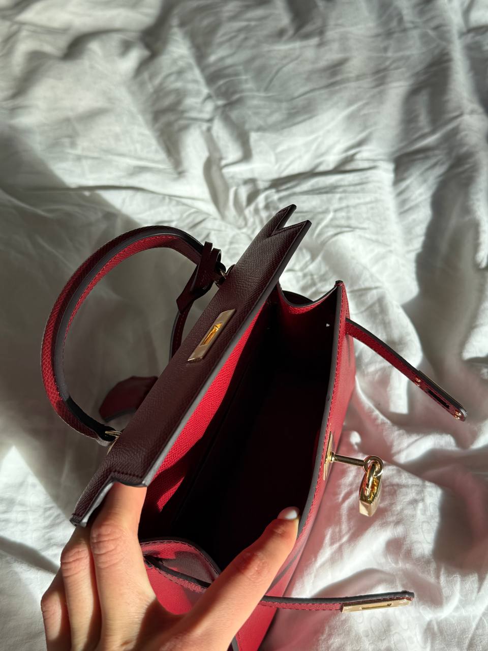 Hermès Kelly 20 Mini Bag in Rouge H Epsom Leather - 22