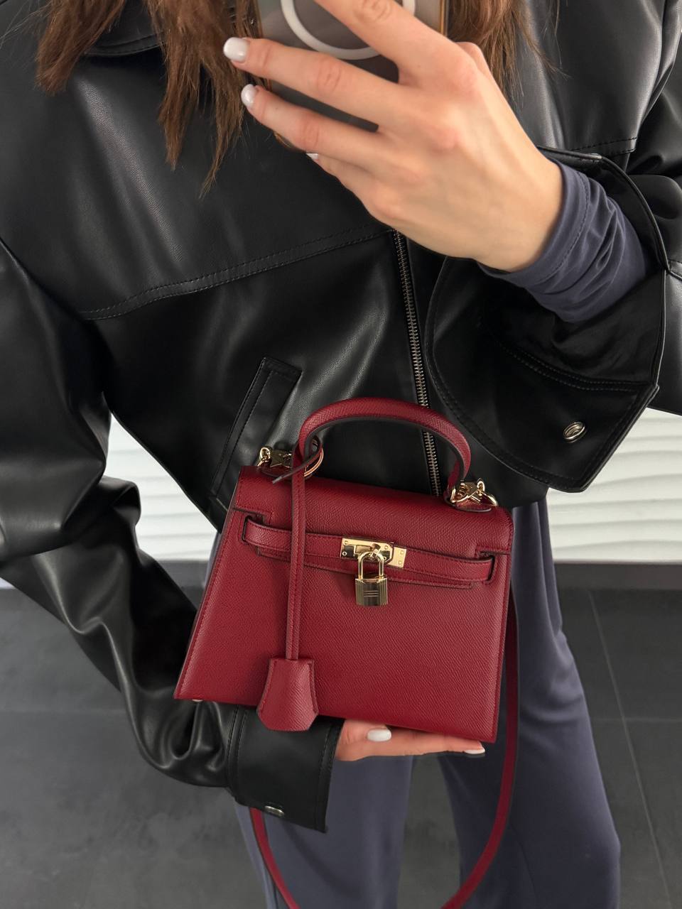 Hermès Kelly 20 Mini Bag in Rouge H Epsom Leather - 3