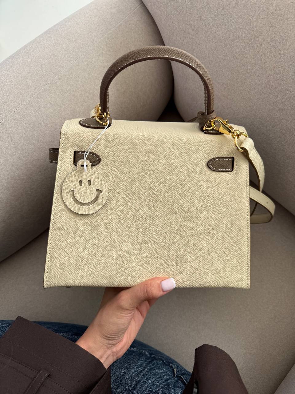 Hermès Kelly Milk/Brown - 16