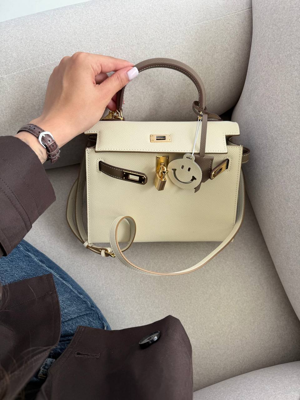 Hermès Kelly Milk/Brown - 9