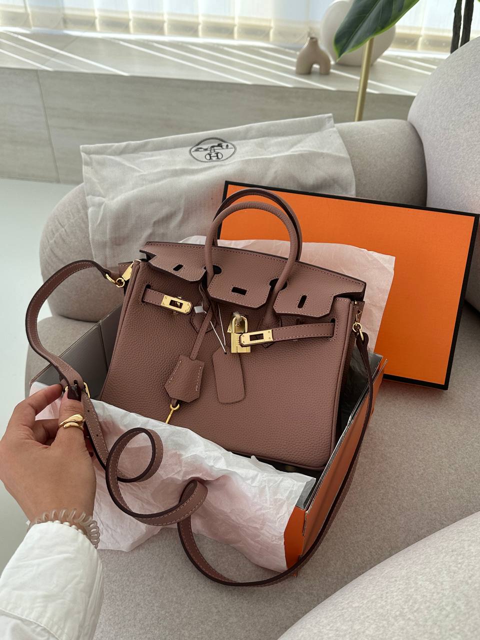 Hermes Birkin 25 Glycine Clemence - 3