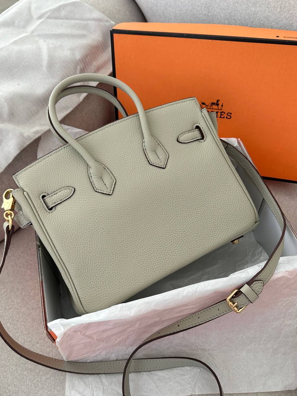 Hermes Birkin 25 Sauge - 2