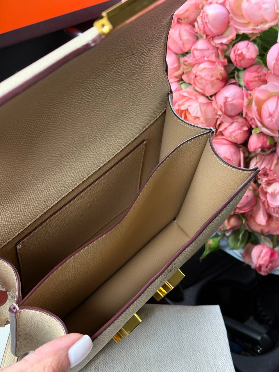 Hermes Constance 18 Epsom Calf Cream - 18