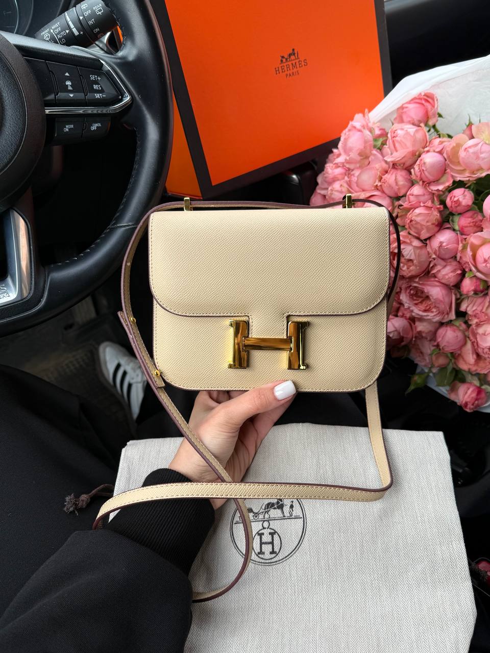 Hermes Constance 18 Epsom Calf Cream - 2