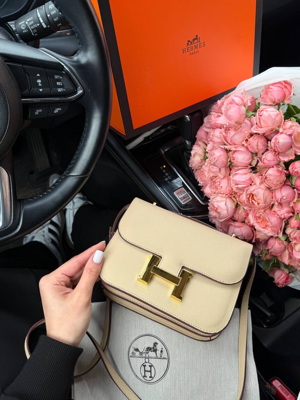 Hermes Constance 18 Epsom Calf Cream - 3