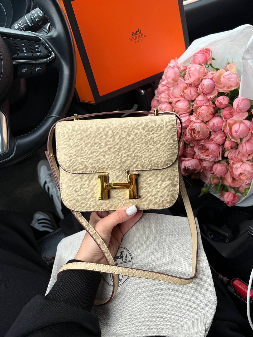 Hermes Constance 18 Epsom Calf Cream - 6