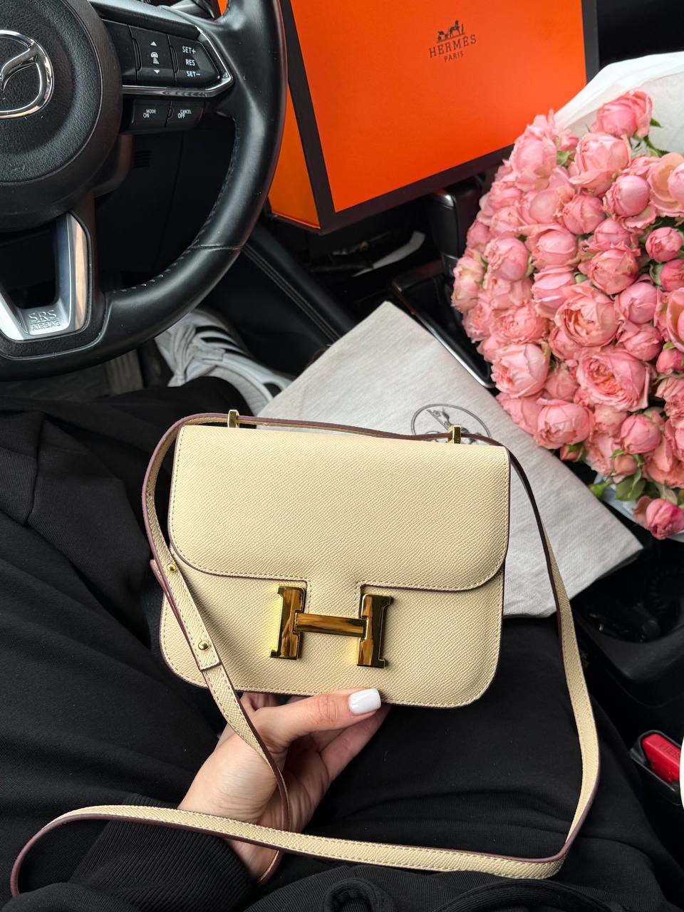 Hermes Constance 18 Epsom Calf Cream - 7