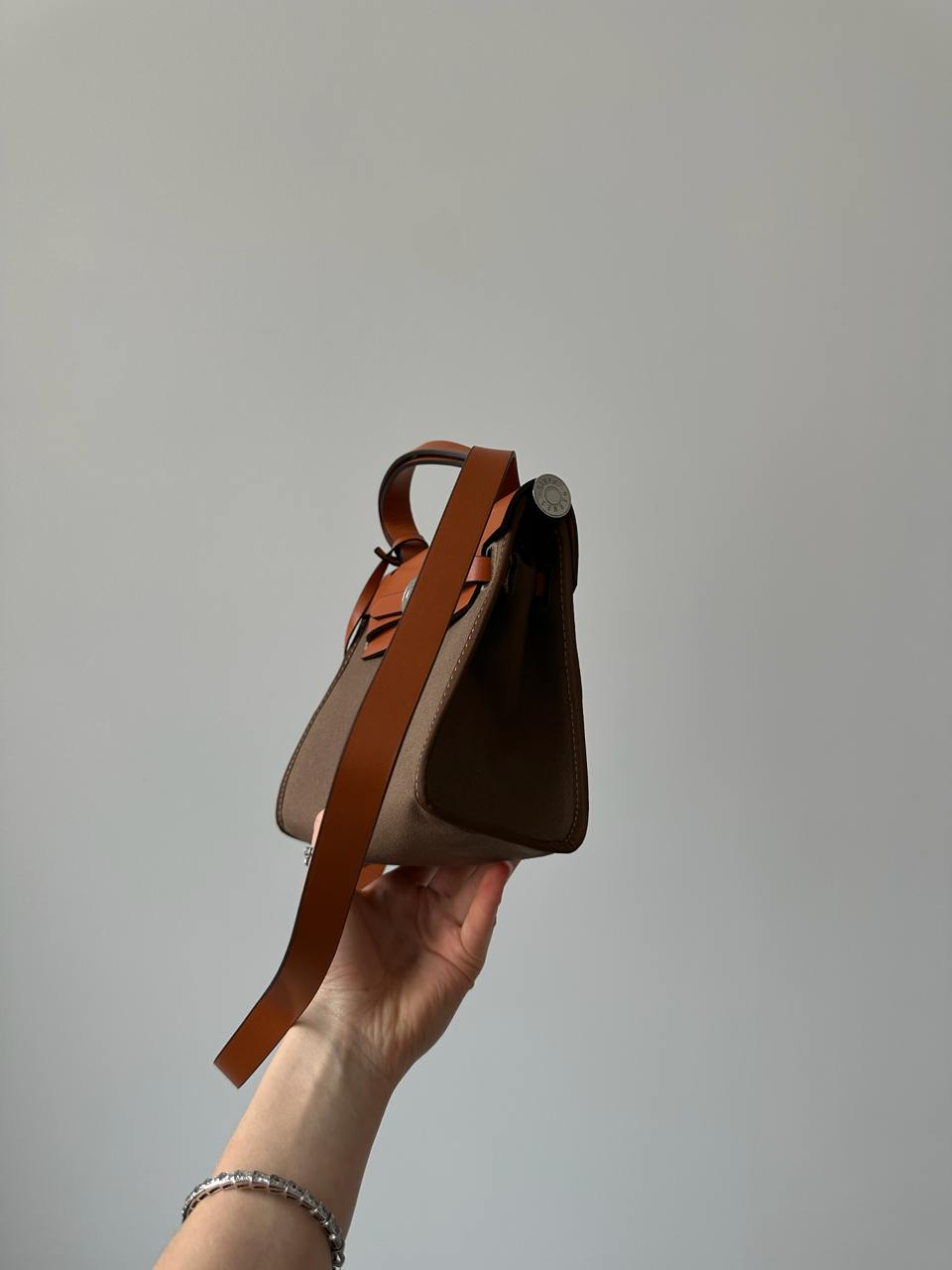 Hermes Herbag Zip 20 Bag Brown/Ginger - 8