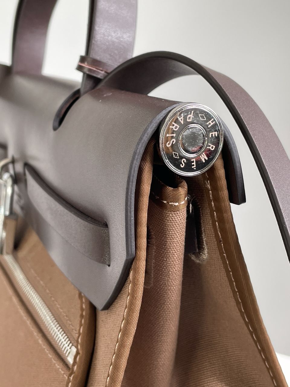 Hermes Herbag Zip 31 Bag Chocolate - 13