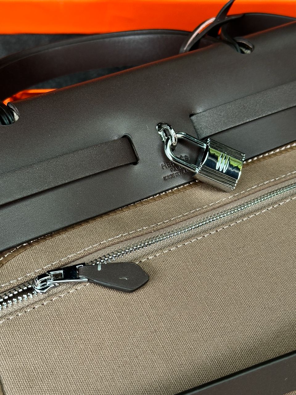 Hermes Herbag Zip 31 Bag Chocolate - 22