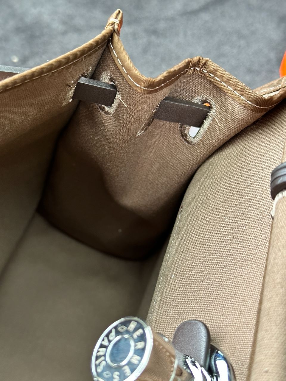 Hermes Herbag Zip 31 Bag Chocolate - 23