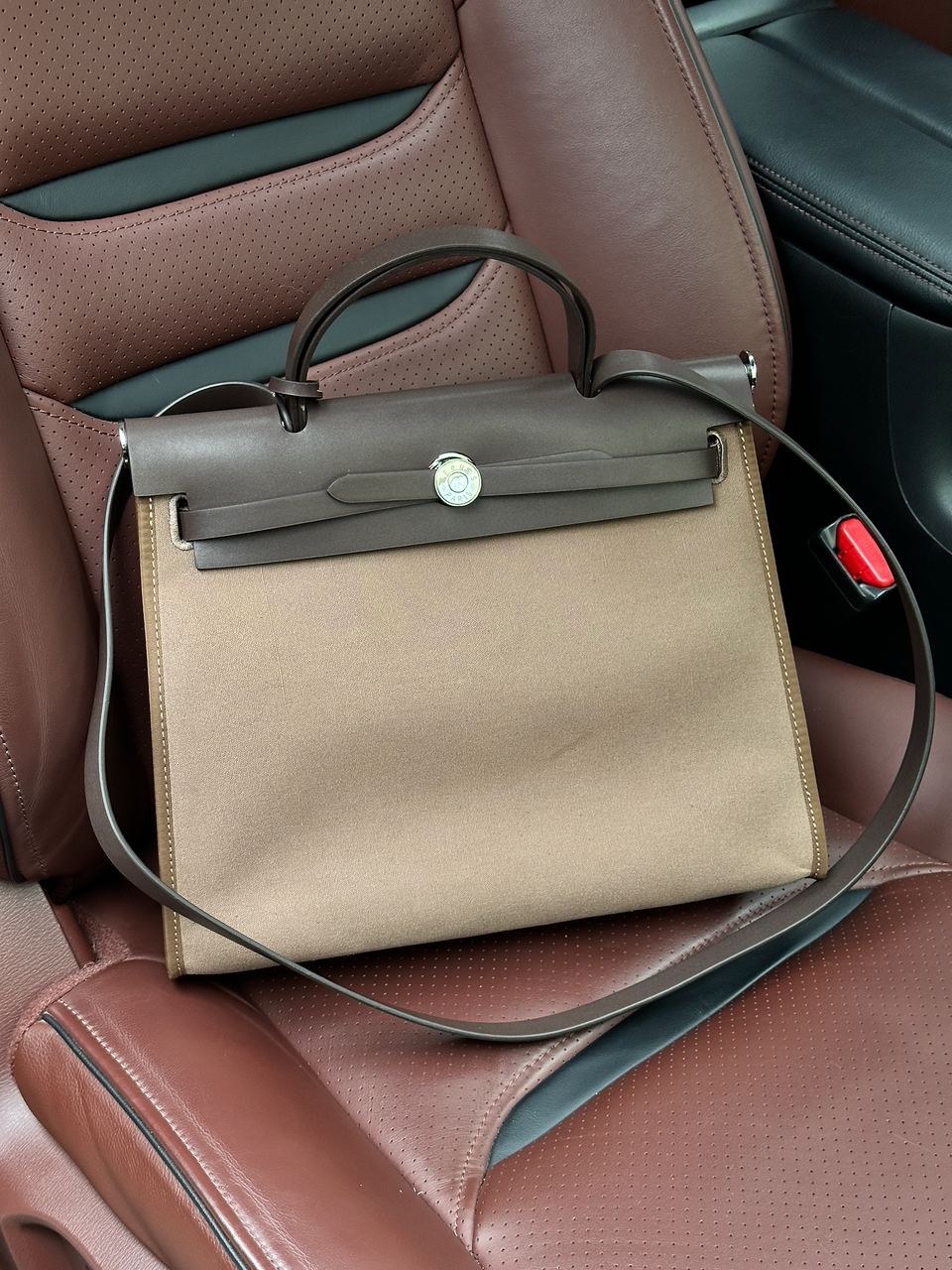 Hermes Herbag Zip 31 Bag Chocolate - 4