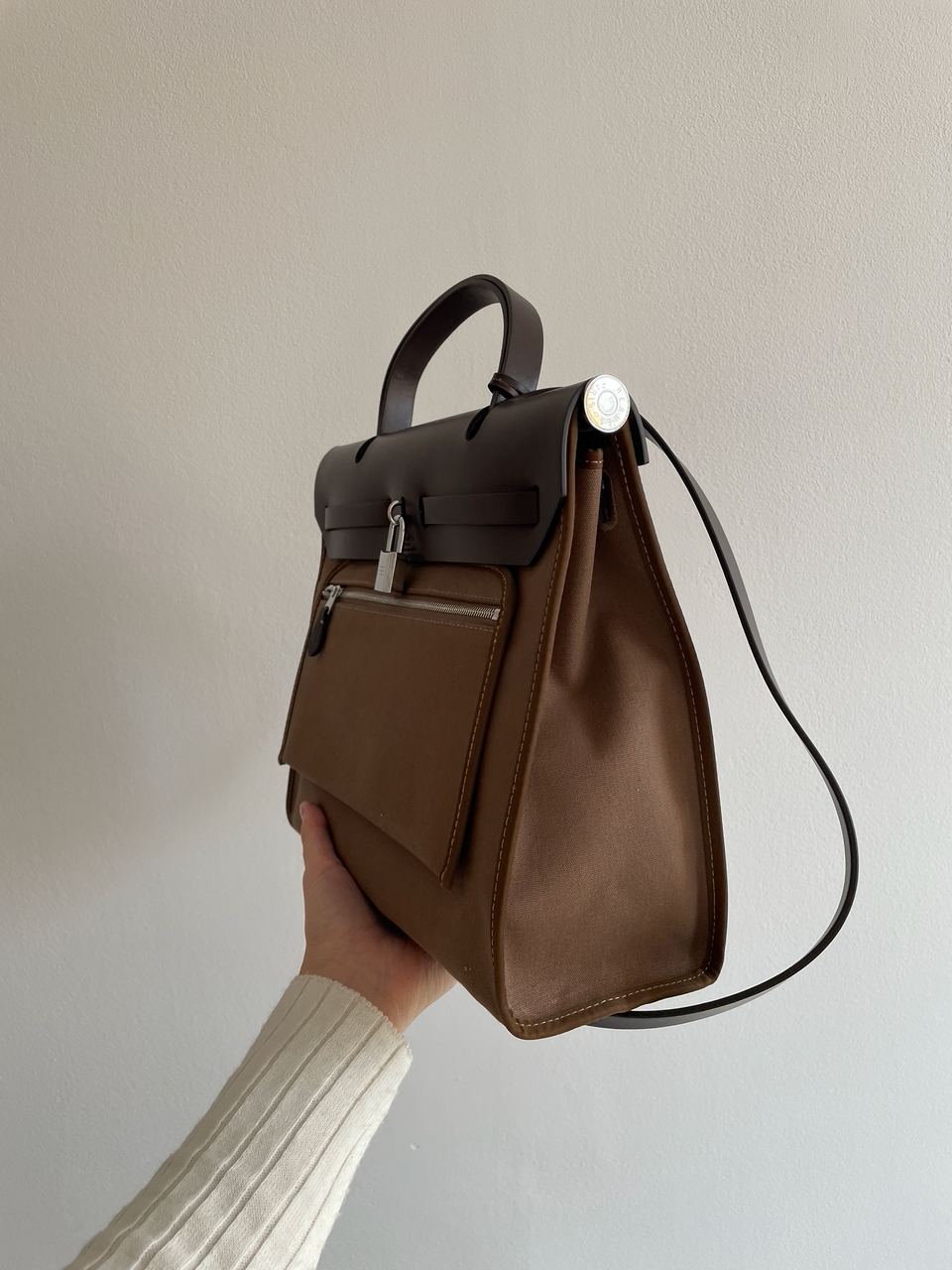 Hermes Herbag Zip 31 Bag Chocolate - 8