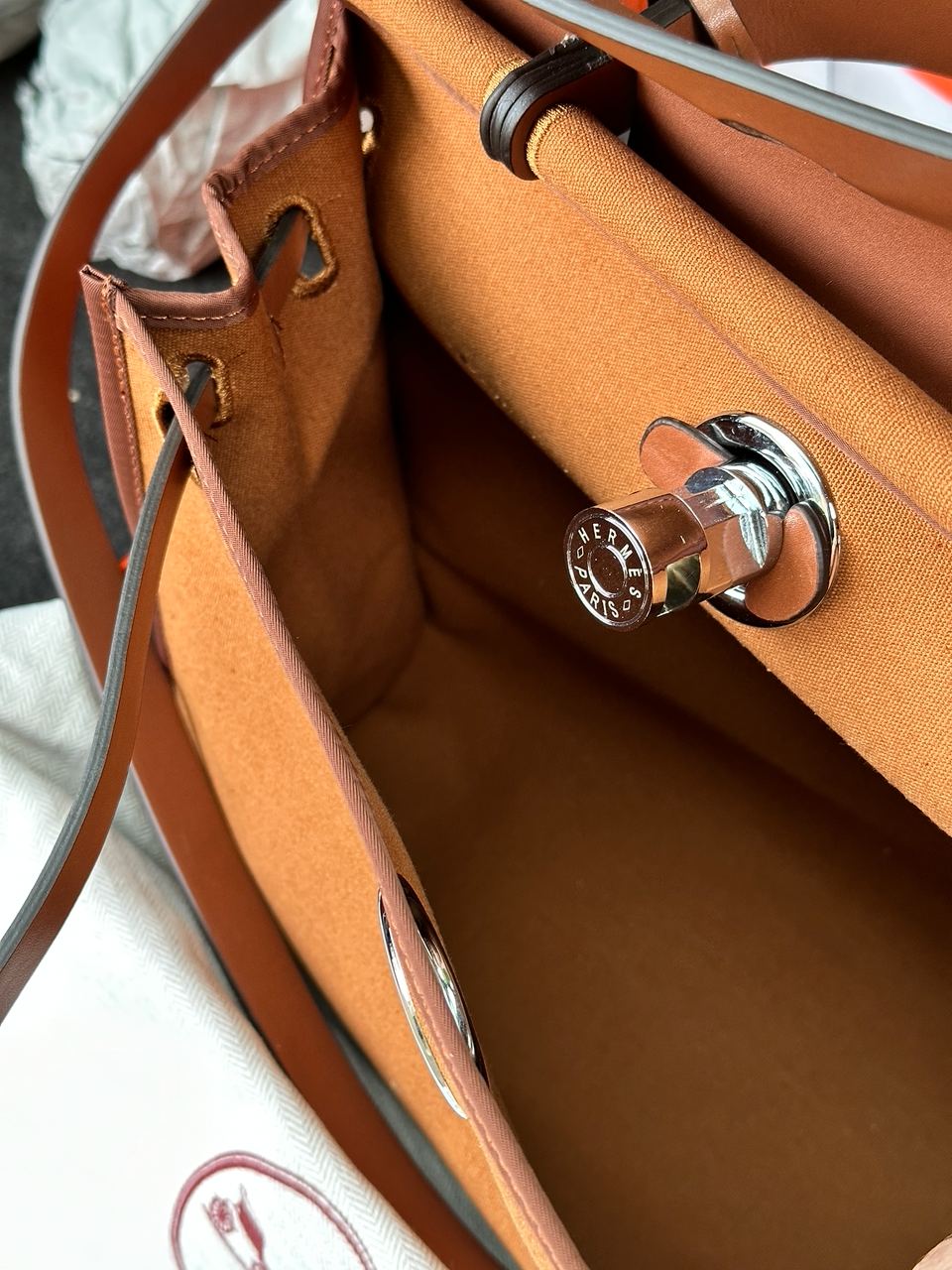 Hermes Herbag Zip 31 Bag Ginger - 26