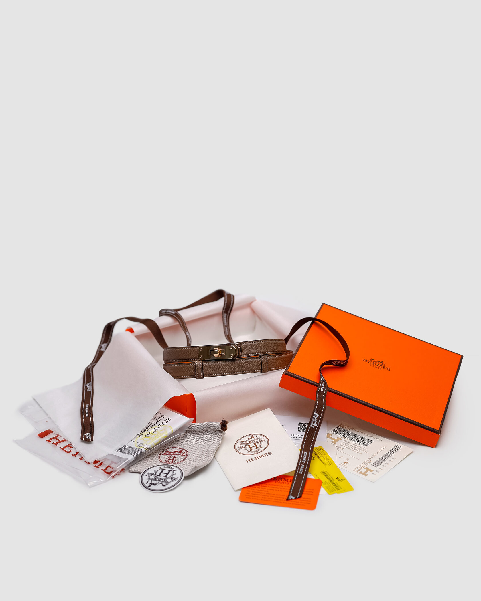 Hermes Kelly 18 Belt Beige Leather - 2