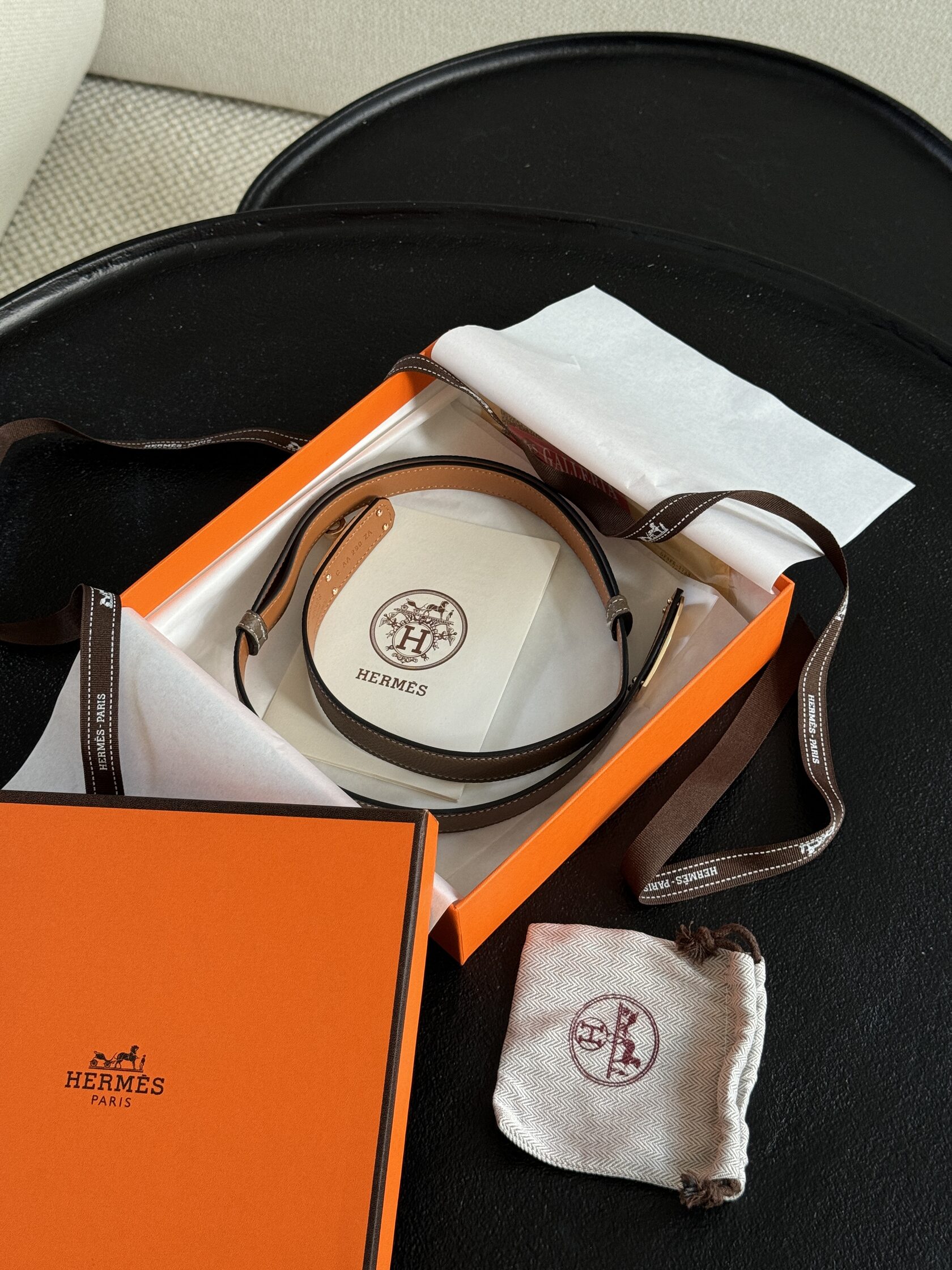 Hermes Kelly 18 Belt Beige Leather - 7