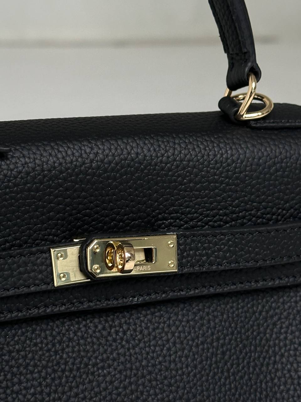 Hermes Kelly 25 Black/Gold - 13