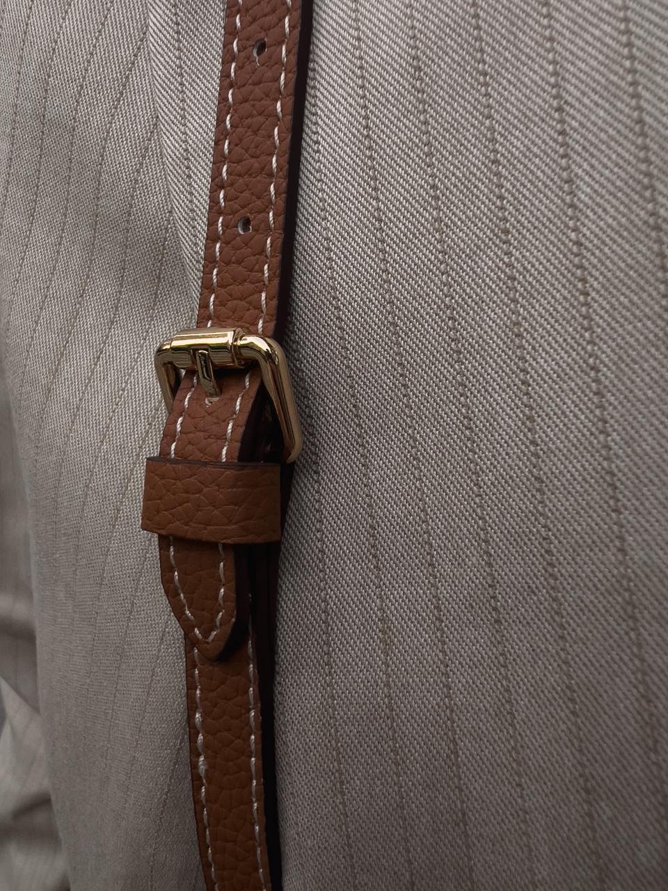 Hermes Kelly Handbag Ecru Toile and Gold Courchevel with Gold Hardware - 24