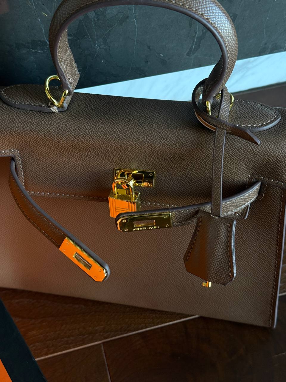 Hermes Kelly Iconic 22 Brown - 5