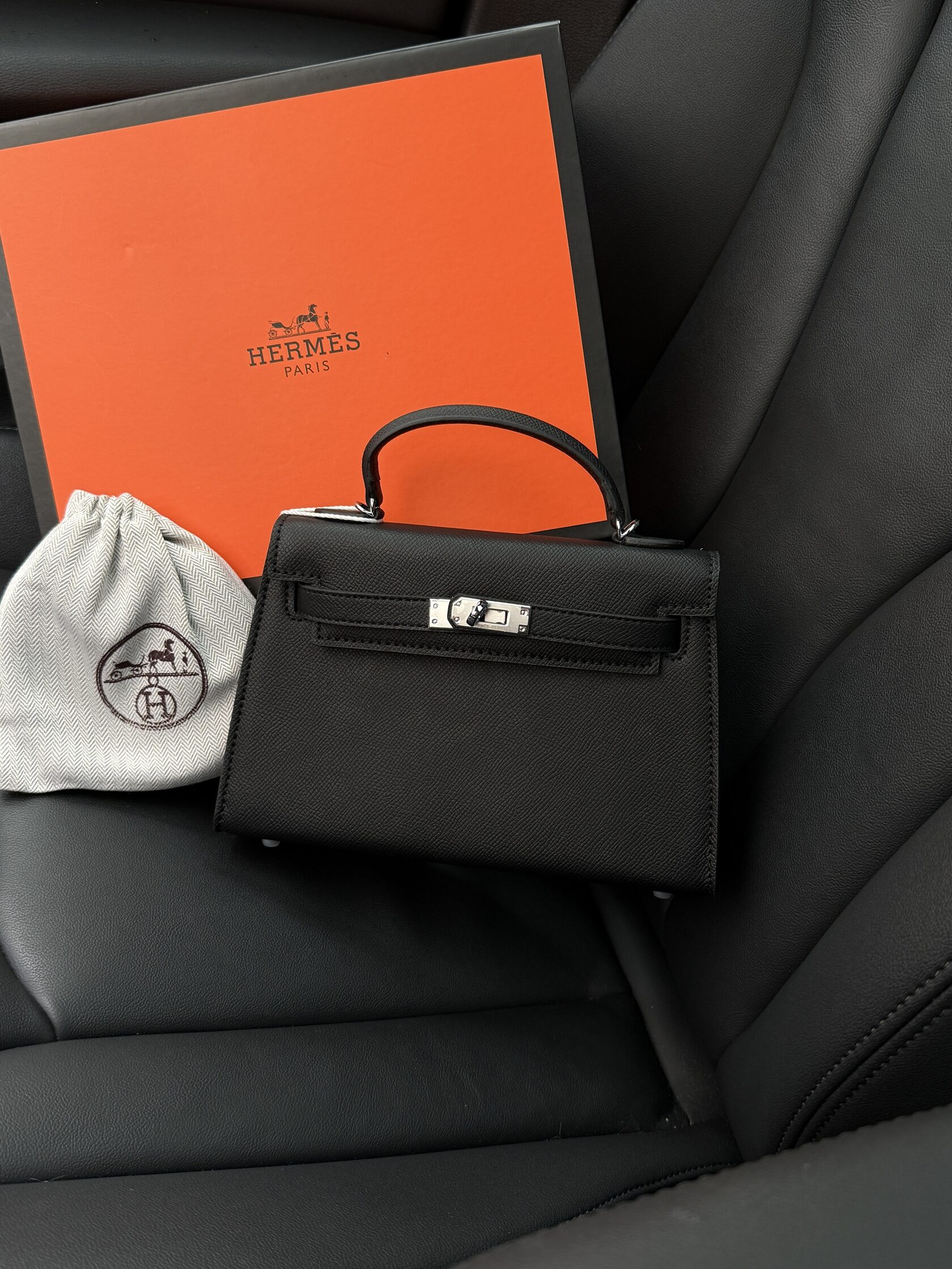 Hermes Kelly II Sellier 20 Black/Silver - 11