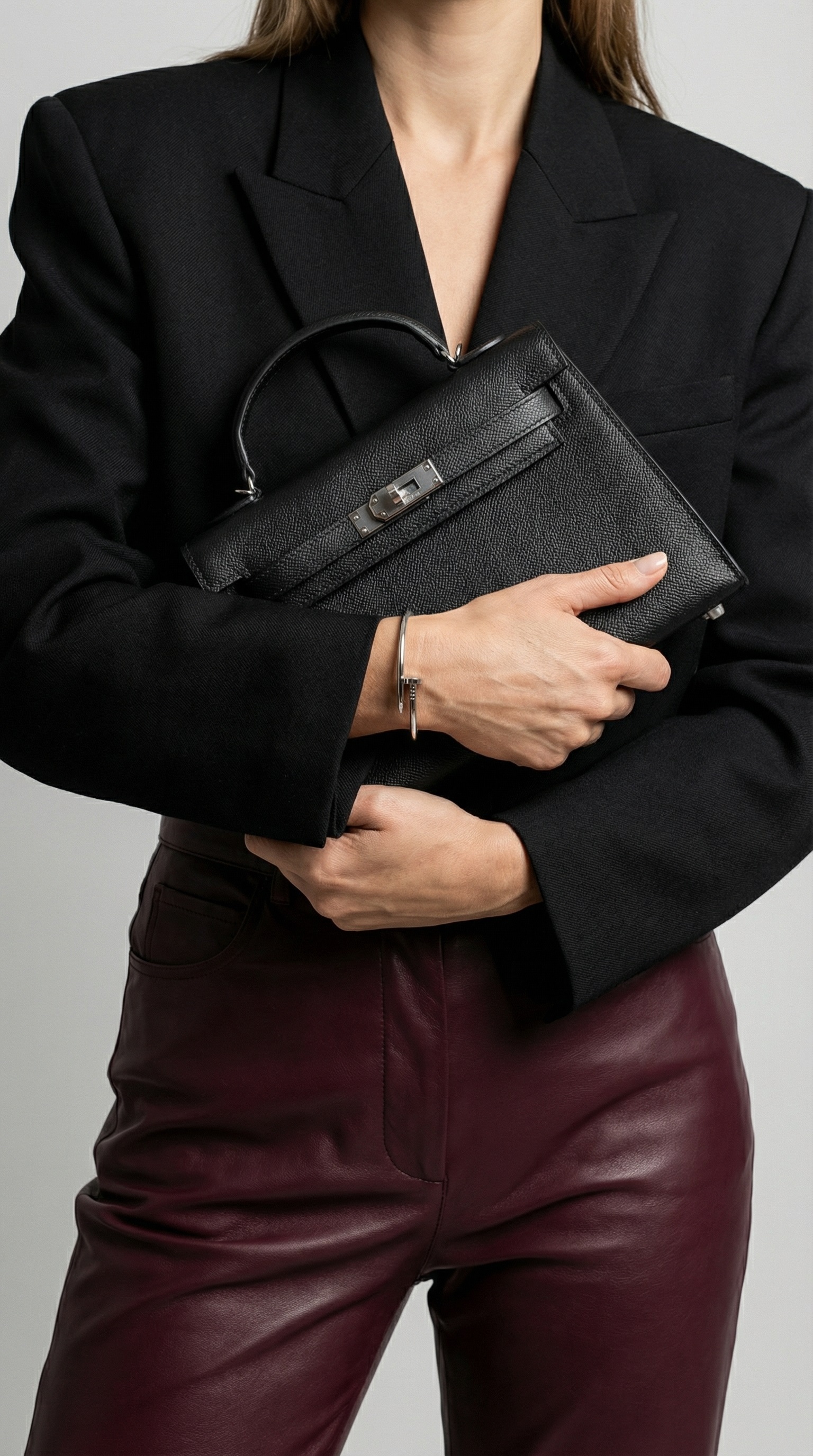 Hermes Kelly II Sellier 20 Black/Silver - 9