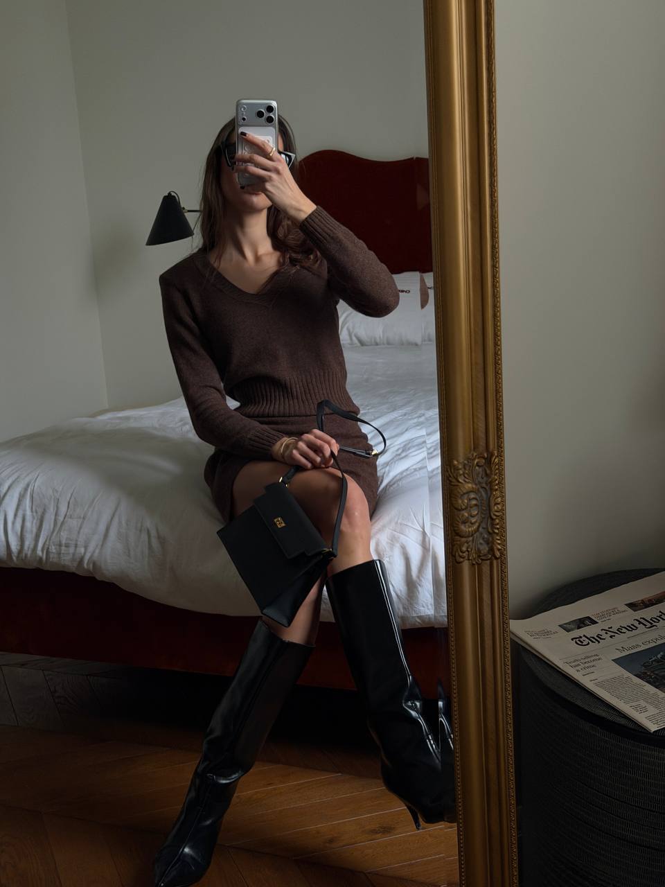 Hermes Kelly Pochette Black/Gold - 8