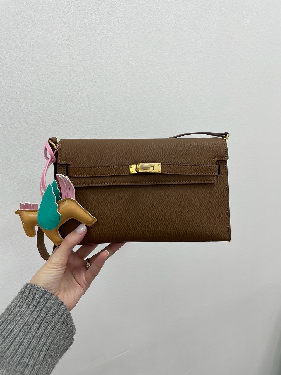 Hermes Kelly Pochette Brown/Gold - 9