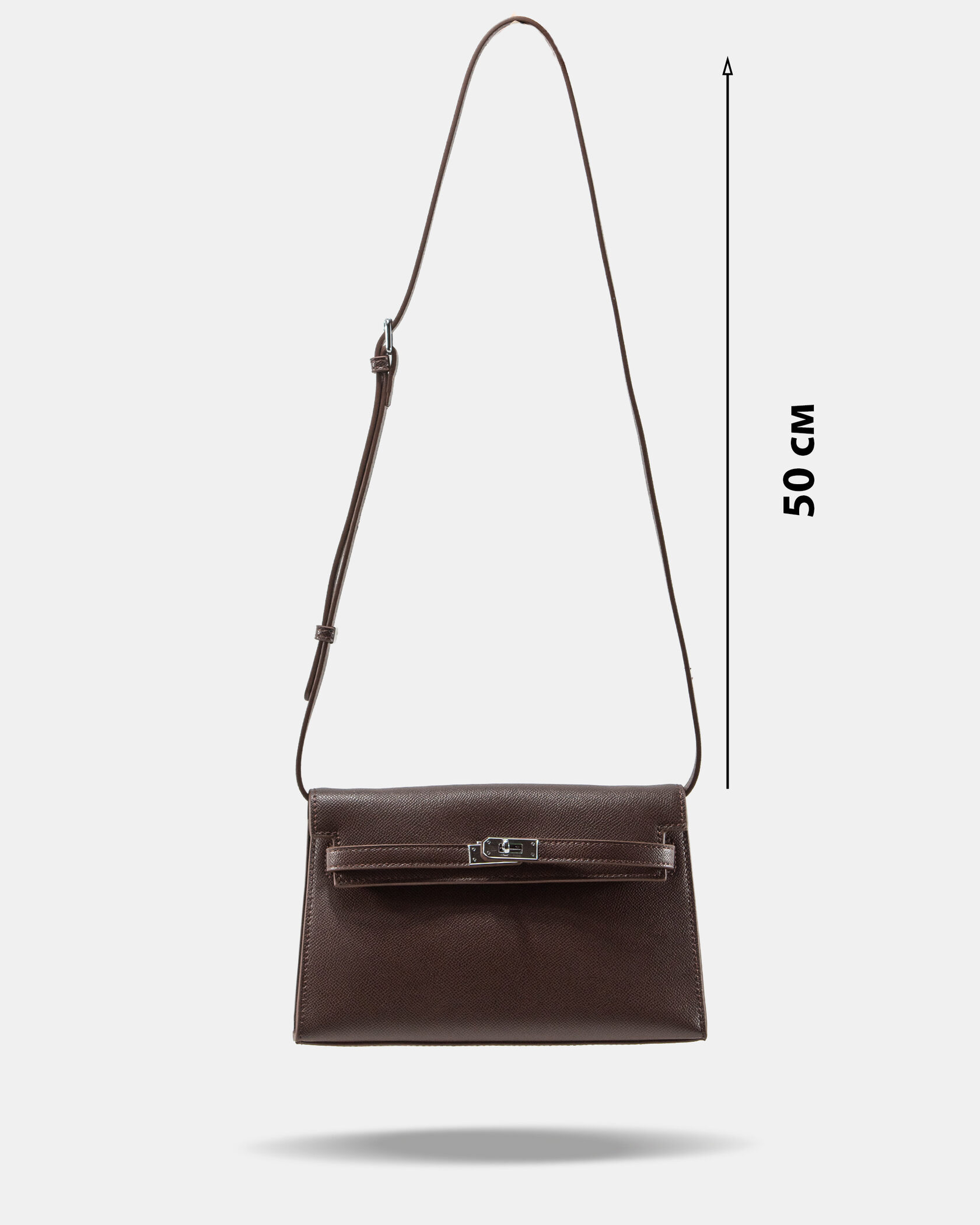 Hermes Kelly Pochette Brown/Silver - 4