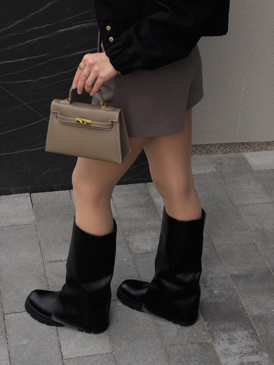 Hermes Mini Kelly 20 Epsom Bag Etoupe - 14