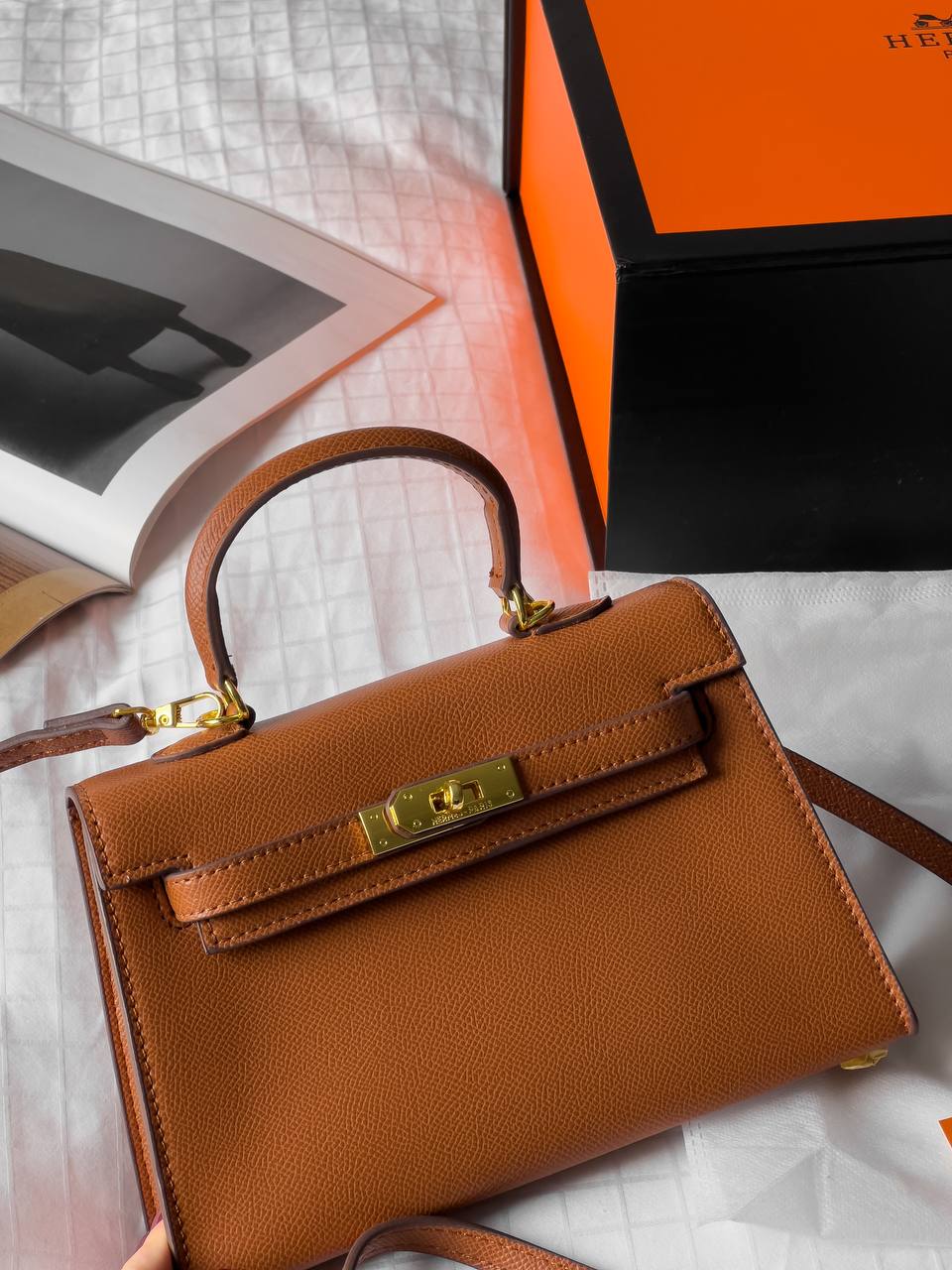 Hermes Mini Kelly 20 Gold GHW - 4