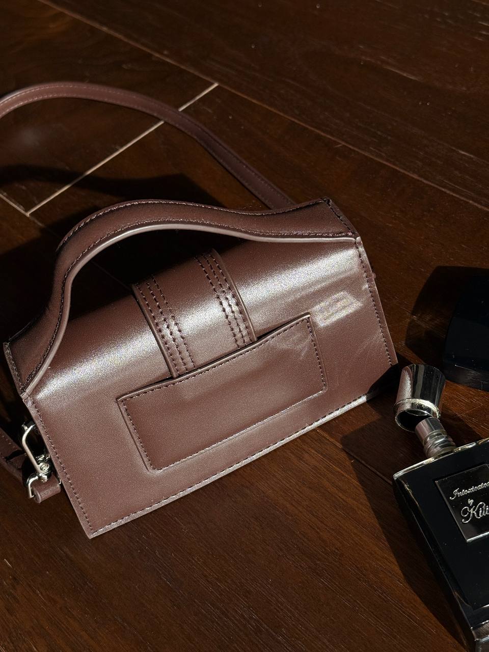 Jacquemus Le Bambino Mini Leather Shoulder Bag in Brown - 9