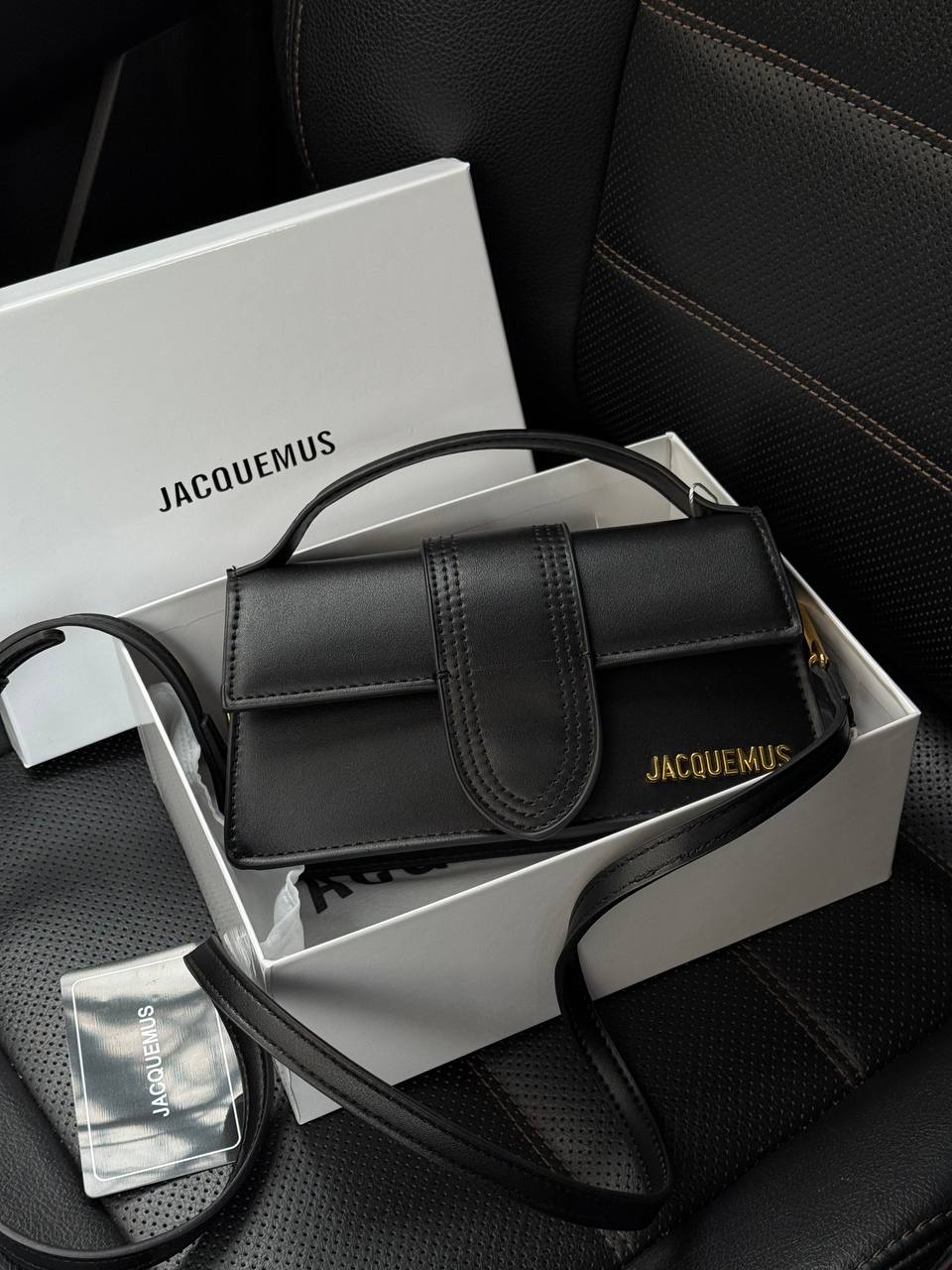 Jacquemus Le Bambino Small Handbag With Adjustable Crossbody Black - 4